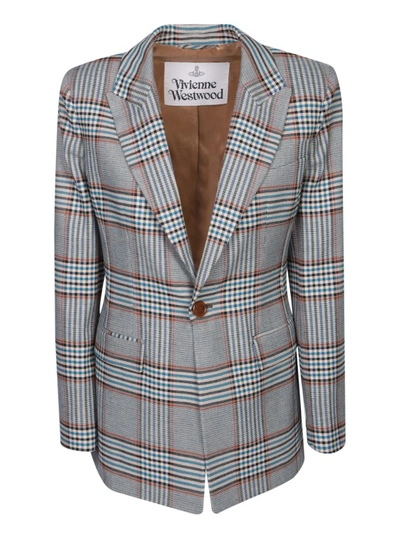 VIVIENNE WESTWOOD ALL-OVER CHECK MOTIF JACKET