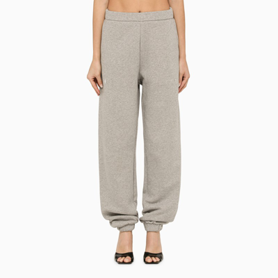 Attico The  Grey Melange Jogging Trousers Women In Gray