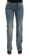 COSTUME NATIONAL COSTUME NATIONAL BLUE WASH COTTON CLASSIC WOMEN'S JEANS