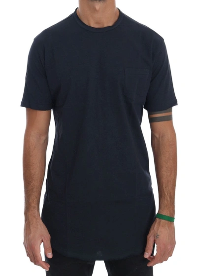 Daniele Alessandrini Cotton Crewneck Men's T-shirt In Blue