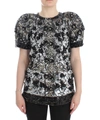 DOLCE & GABBANA DOLCE & GABBANA CRYSTAL EMBELLISHED KNIGHT INSPIRED WOMEN'S TOP