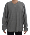 Dolce & Gabbana Gray Crewneck Pullover Silk Sweater In Gray