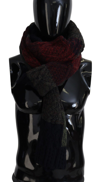 Dolce & Gabbana Multicolor Knitted  Neck Wrap Shawl Scarf In Multicolor