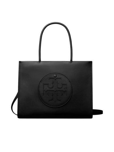 Tory Burch Ella Bio Small Tote In 001 Black