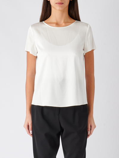 Emporio Armani Short Sleeve Shirt In Viola