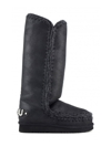 Mou Eskimo 40 In Black Sheepskin In Nero