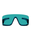 Gucci Gg1637s Sunglasses In Light Blue Light Blue