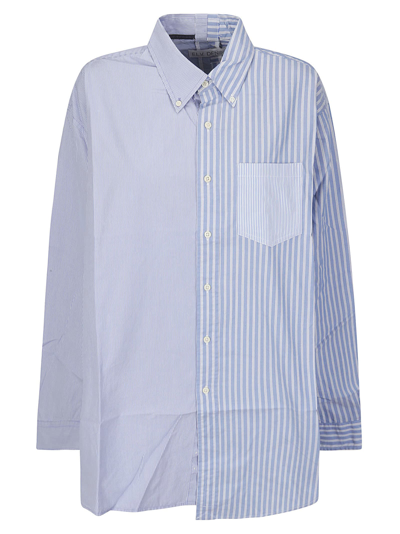 E.l.v Denim Diana Shirt In Multi Blue/white