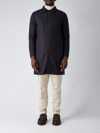 Kired Single-breasted Cashmere Coat In Navy-camel