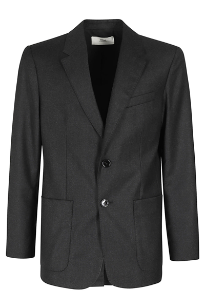 Ami Alexandre Mattiussi Two Buttons Jacket In Heather Grey