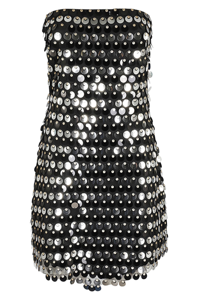 New Arrivals Phoenix Paillette Midi Dress In Silver