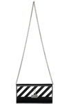 Off-white Binder Leather Crossbody Bag In Black
