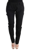 Ermanno Scervino Chic Brown Casual Trousers For Sophisticated Style In Black