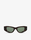 Balenciaga Womens Brown Bb0243s Cat-eye Tortoiseshell Acetate Sunglasses In Brown