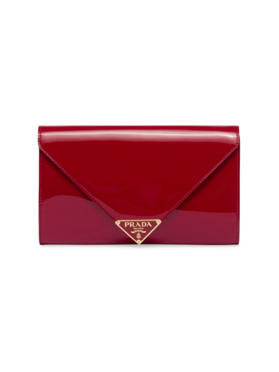 Prada Patent Leather Mini-bag In Red