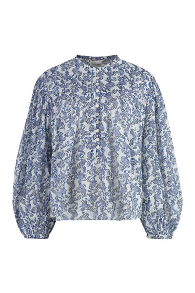Isabel Marant Étoile Salika Cotton Blouse In Blue