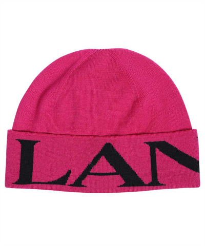 Lanvin Wool Hat In Fuchsia