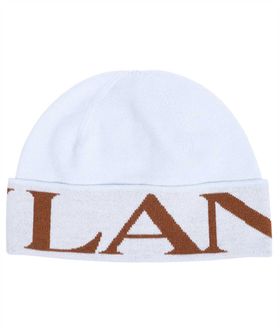 Lanvin Wool Hat In Light Blue