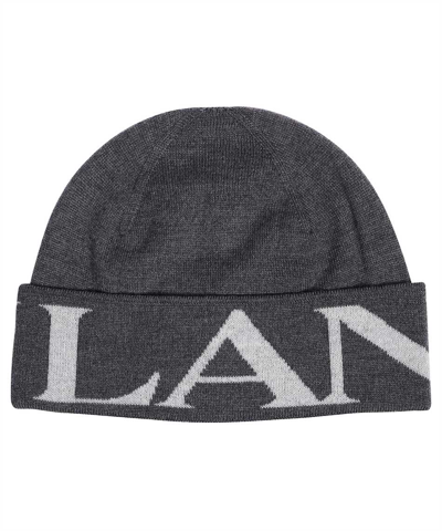 Lanvin Wool Hat In Grey