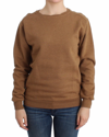 JOHN GALLIANO JOHN GALLIANO CHIC BROWN CREWNECK COTTON WOMEN'S SWEATER