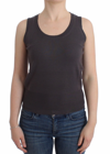 JOHN GALLIANO JOHN GALLIANO ELEGANT SLEEVELESS BROWN KNIT WOMEN'S TOP