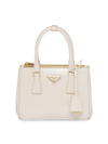 Prada Galleria Saffiano Leather Mini-bag In Beige