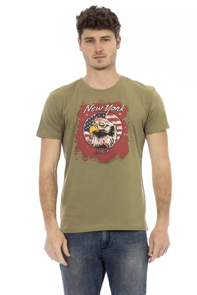 Trussardi Action Green Cotton T-shirt
