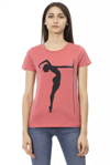 Trussardi Action Cotton Tops & Women's T-shirt In Pink