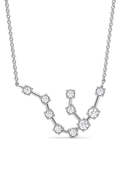 Hautecarat Aquarius Constellation Lab Created Diamond Necklace In 18k White Gold