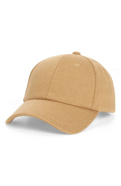 Rag & Bone Takisada Wool Blend Baseball Cap In Khaki