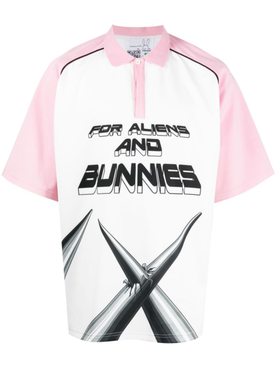 Natasha Zinko Techno For Aliens And Bunnies Polo Shirt In White