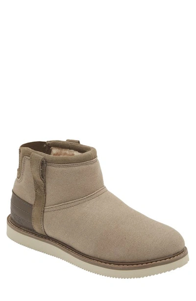 Sanuk Cozy Vibe Faux-shearling Lined Boot In Stone
