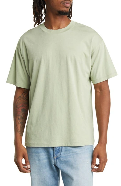 Elwood Core Oversize Cotton Jersey T-shirt In Sage