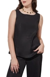 MING WANG SHIMMER WOVEN TANK