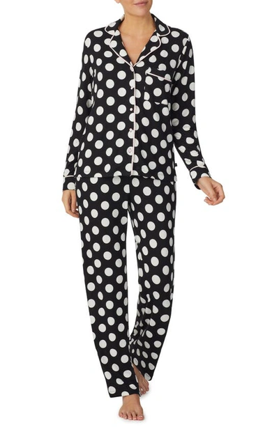 Kate Spade Long Pj Set In La Pavillion Dot