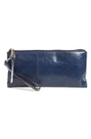 Hobo 'vida' Leather Clutch In Denim