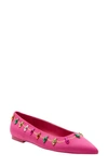 Katy Perry The Hollie Christmas Pointed Toe Flat In Luminous Pink