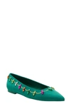 Katy Perry The Hollie Christmas Pointed Toe Flat In Green