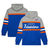 Mitchell & Ness Men's  Royal, Gray New York Islanders Head Coach Pullover Hoodie In Royal