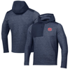 Under Armour Navy Auburn Tigers Survivor Fleece Hoodie Quarter-zip Jacket In Navy