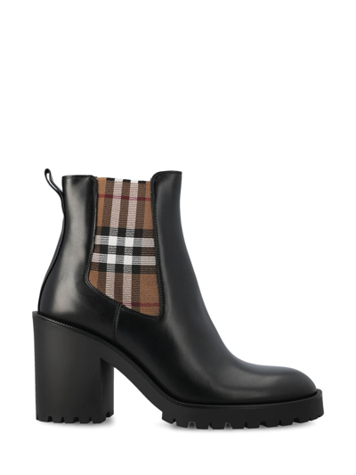 Burberry Ankle Boos In Black