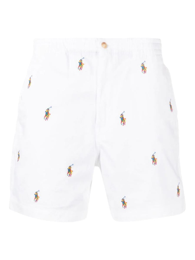 Polo Ralph Lauren Above-knee Cotton Shorts In White