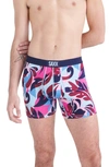 Saxx Ultra Soft Printed Boxer Briefs In Tropical Lens- Multi