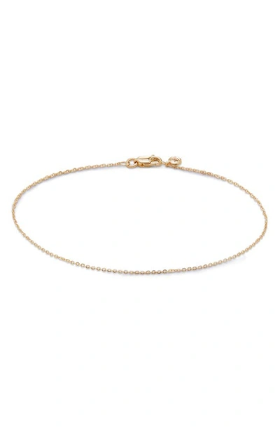 Monica Vinader Super Fine Chain Bracelet In 14k Solid Gold