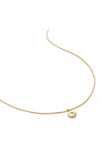 Monica Vinader 18kt Goldhalskette Mit Diamanten In 18k Gold Vermeil/ April