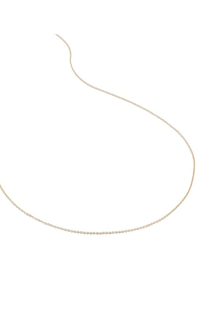 Monica Vinader Super Fine Chain Necklace In 14k Solid Gold