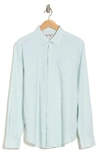 Original Penguin Linen Blend Woven Solid Button-down Shirt In Surf Spray