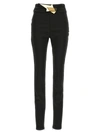 Area Black High Wasted Star Stud Leggings