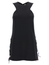 EMILIO PUCCI LACE-UP DETAIL SHORT DRESS DRESSES BLACK