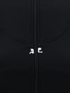 Courrèges Logo-embroidered Cropped Zip-up Jacket